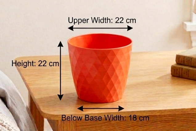 ShadowCut Planter - Set of 5 - Red
