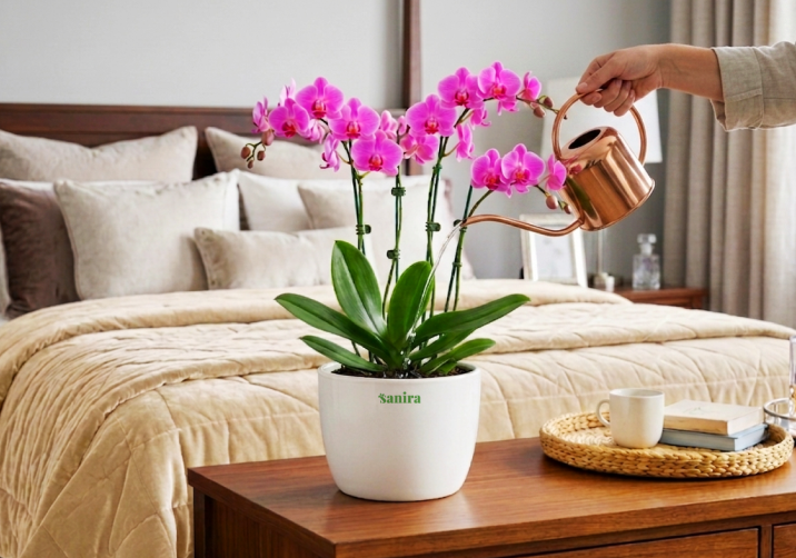 Pink Phalaenopsis (moth orchids)
