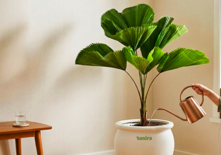 Ruffled Fan Palm Plant