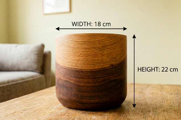 Gradient Wooden Planter