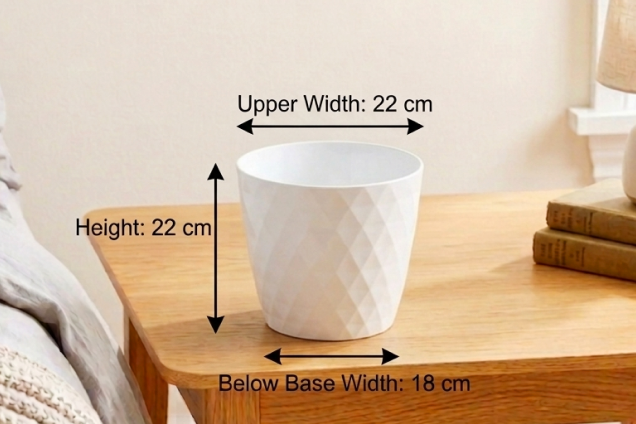 ShadowCut Planter - Set of 5 - White