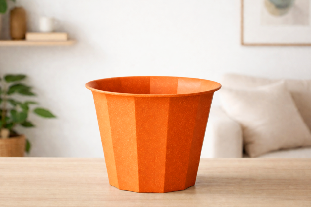 The Facet Pot: Orange